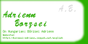 adrienn borzsei business card